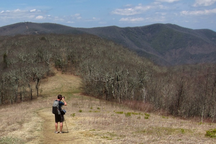 Photographing a bald on the Appalachian Trail